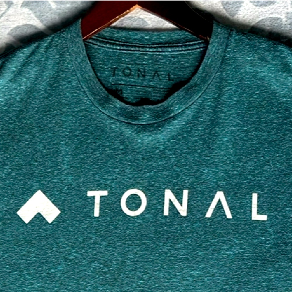 TONAL Green Men’s T-Shirt Size: Medium